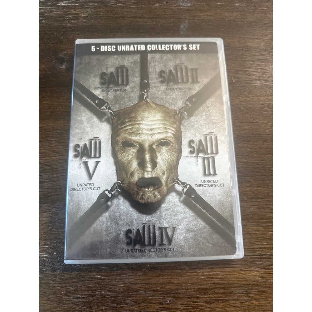 Saw 5-Disc Unrated Collector's Set DVD I II III IV V Uncut Lionsgate HorrorMovie